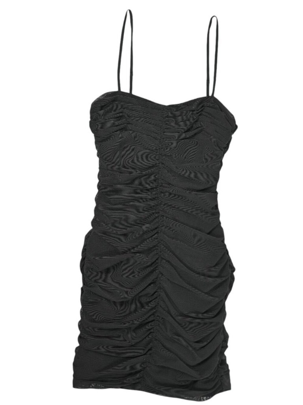 L'Agence Karly Ruched Dress in Black